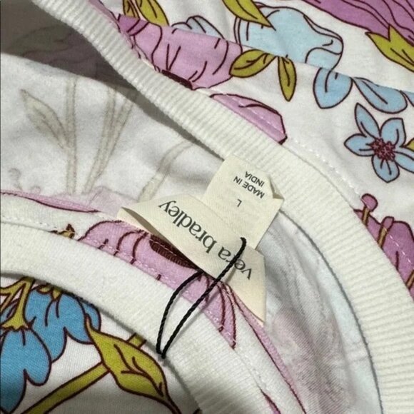 Vera Bradley Women's Outlet Cotton Essential Short-Sleeved Size L - Picture 8 of 10